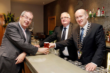 The VFI continues to work on controlling costs via (from left) its Chief Executive Padraig Cribben, it’s outgoing President Gerry Mellett and its incoming President Gerry Rafter.